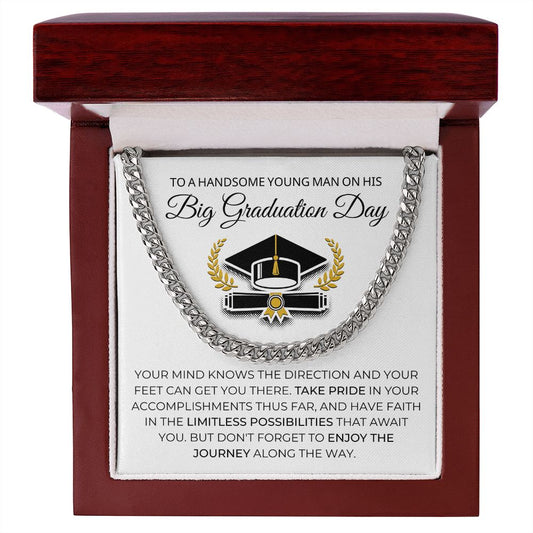 Graduation Gift For Him | Take Pride Cuban Link Chain 0843CT1