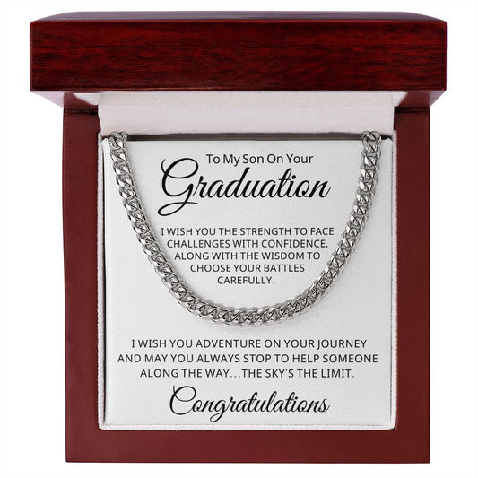 Graduation Gift For Him | Journey Cuban Link Chain 0848CT1