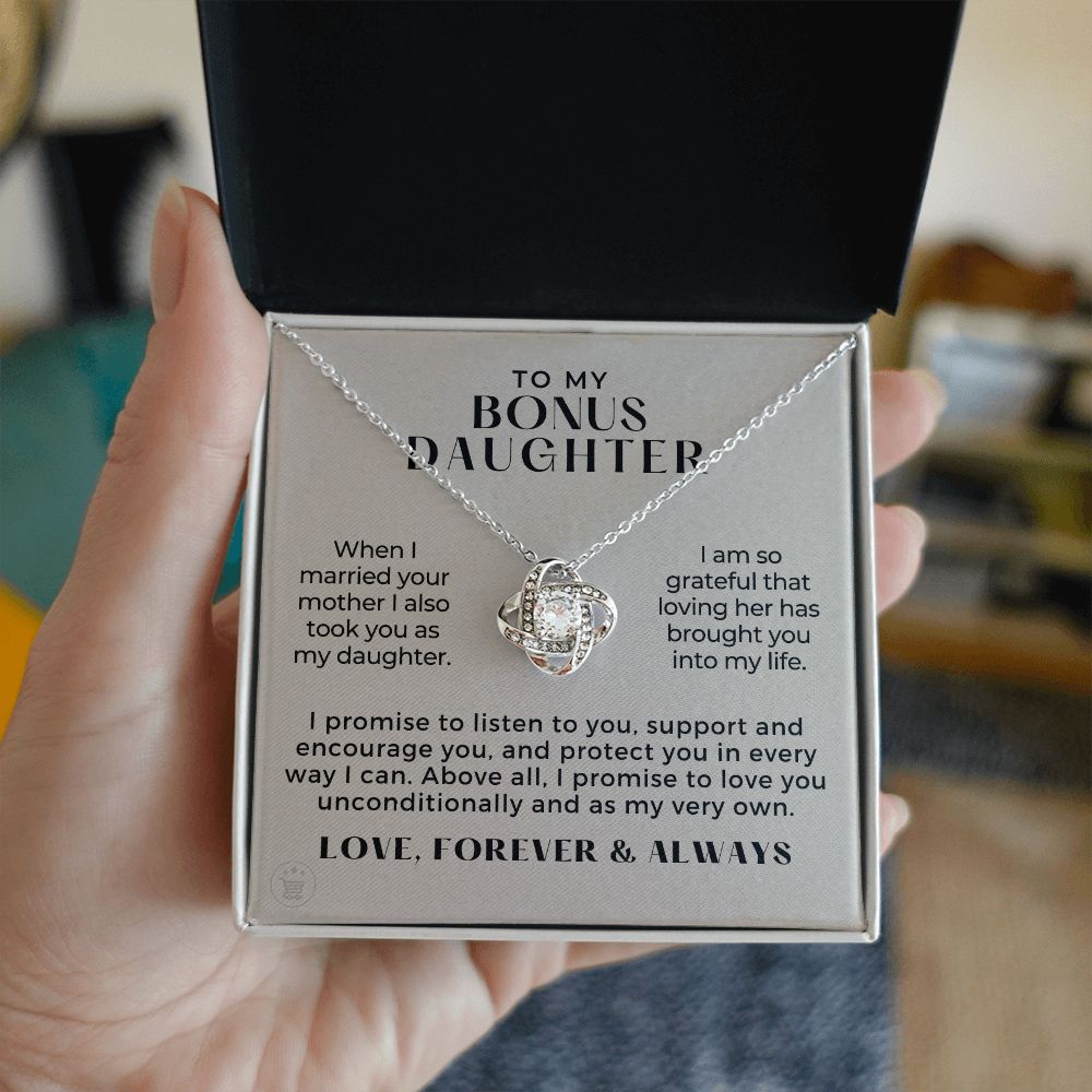 Stepdaughter Gift From Dad | Promise Necklace 0717T7