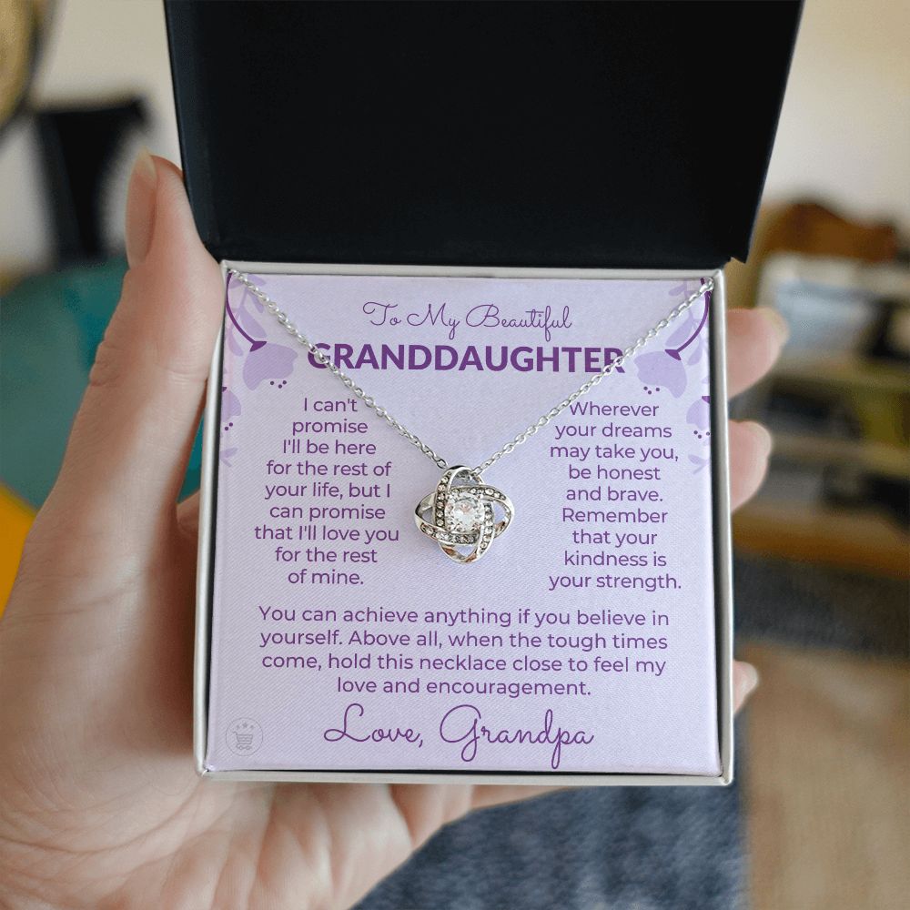 Granddaughter Gift From Grandpa | My Promise Necklace 0690T7