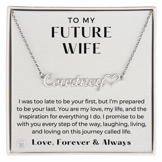 Personalized Future Wife Gift | Every Step Name Necklace 0464HNNT6