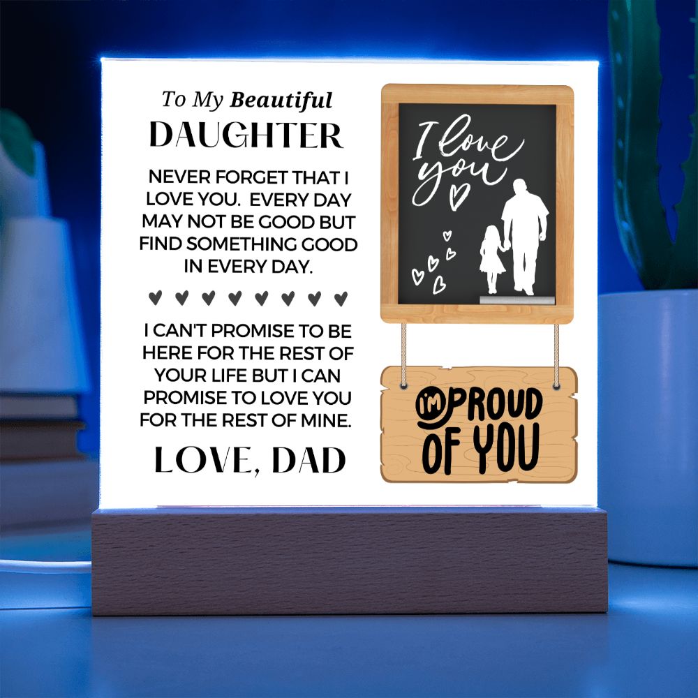 Gift for Daughter | Promise Acrylic Plaque 002-ACS