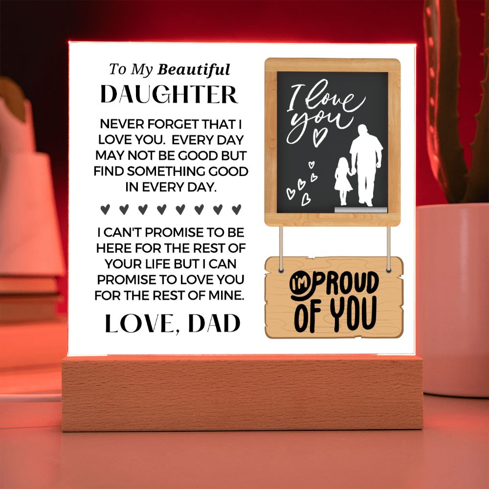 Gift for Daughter | Promise Acrylic Plaque 002-ACS