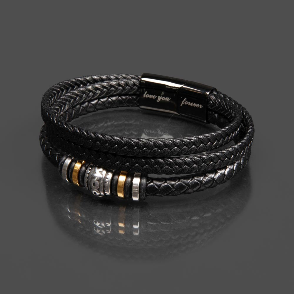 Gift For Dad | Never Stop Men's Bracelet 0671BT2