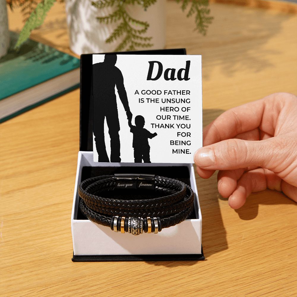 Gift For Dad | My Hero Men's Bracelet 0663BT3