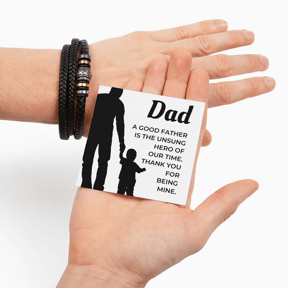 Gift For Dad | My Hero Men's Bracelet 0663BT3