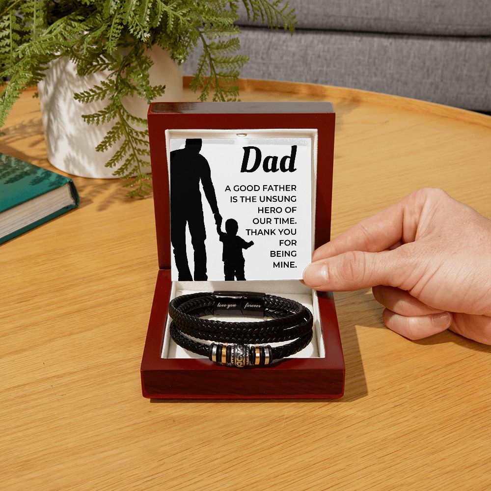 Gift For Dad | My Hero Men's Bracelet 0663BT3