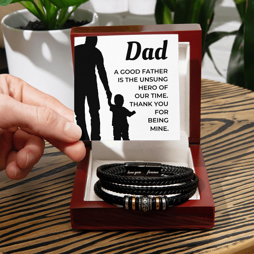 Gift For Dad | My Hero Men's Bracelet 0663BT3
