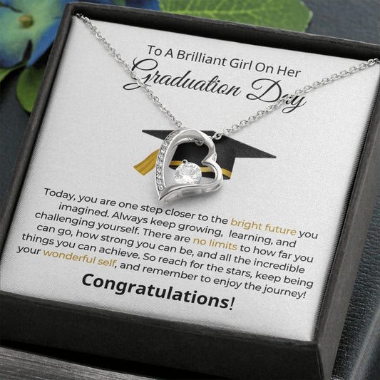 Graduation Gift For Her | One Step Necklace 0844FT1