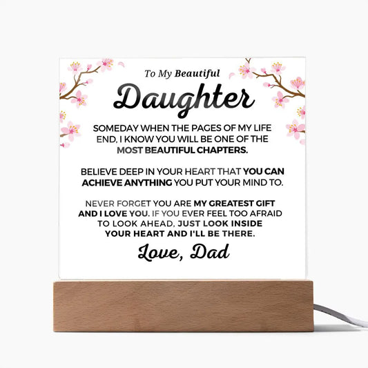 Gift for Daughter | Greatest Gift Acrylic Plaque 703D-ACS