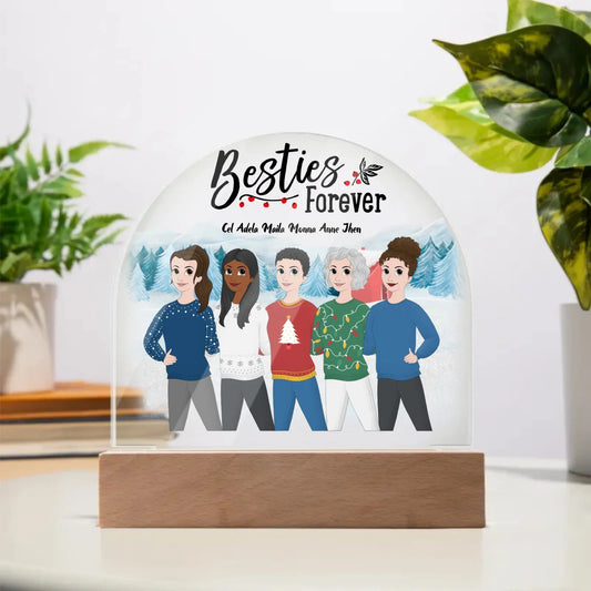 Personalized Gift | Custom Acrylic Dome Plaque | Best Friends Gifts DA-11