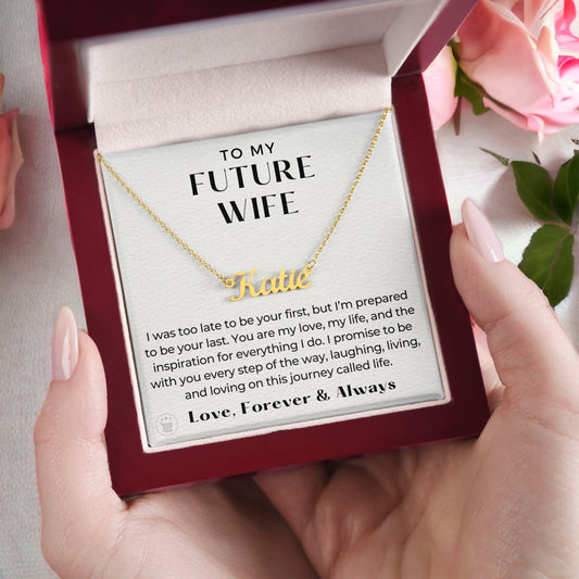 Personalized Future Wife Gift | Every Step Name Necklace 0464NNT6