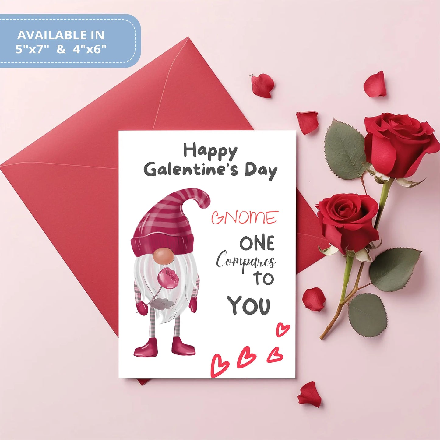 Valentines Card Printable Digital Download | Gnome One Compare To You 34