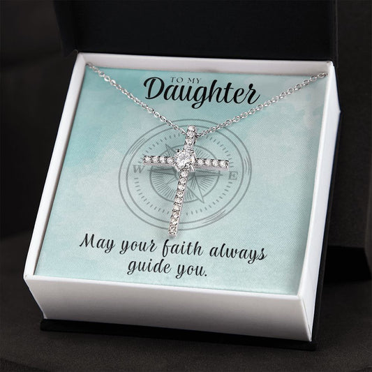 Christian Gift For Her | Faith Cross Necklace 0809CN