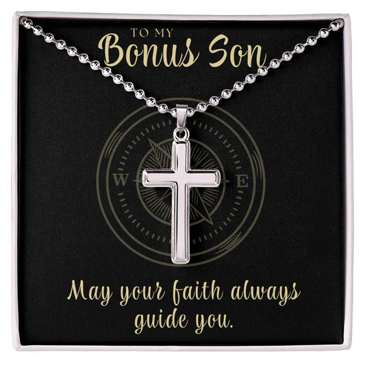 Christian Gift For Him | Faith Cross Necklace 0795CN