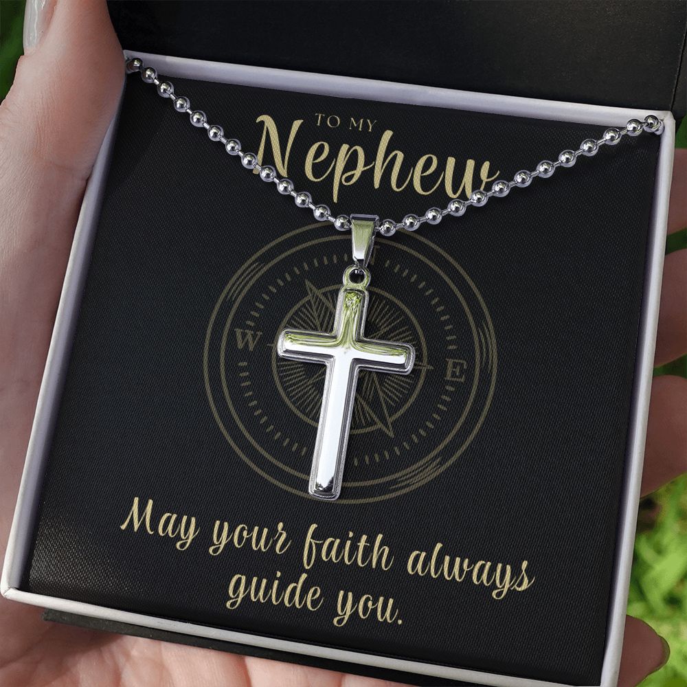 Christian Gift For Him | Faith Cross Necklace 0796CN