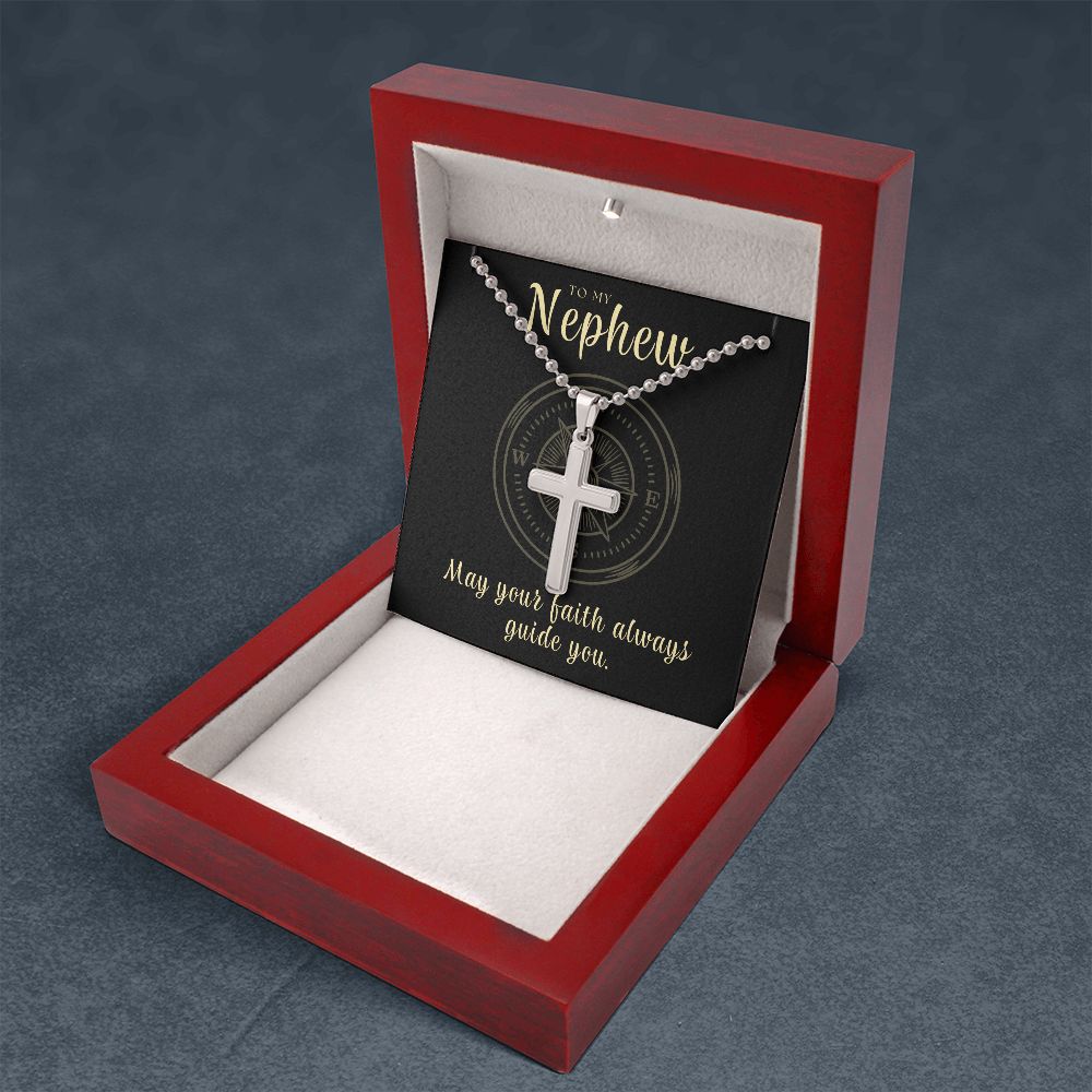 Christian Gift For Him | Faith Cross Necklace 0796CN