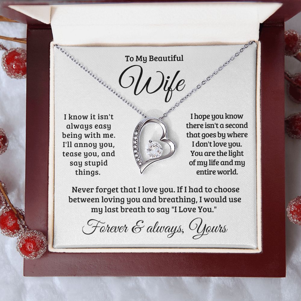 Gift For Wife | Never Forget That I Love You Necklace 0741T1F