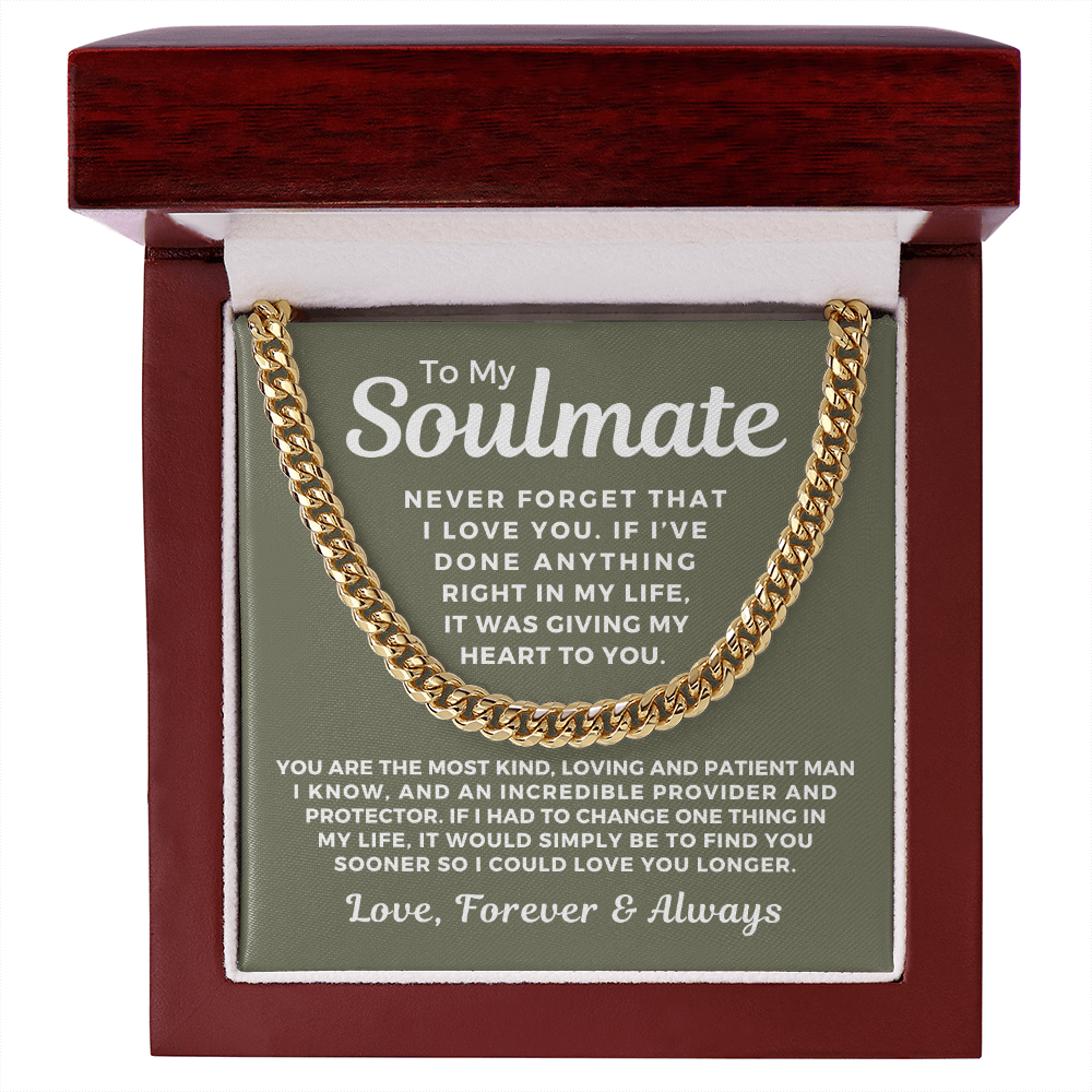 Soulmate Gift | One Thing Cuban Link Chain 0575T7