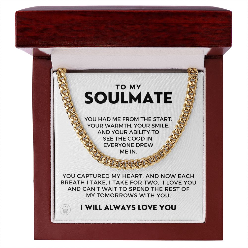 Soulmate Gift | Each Breath Cuban Link Chain 0573T8
