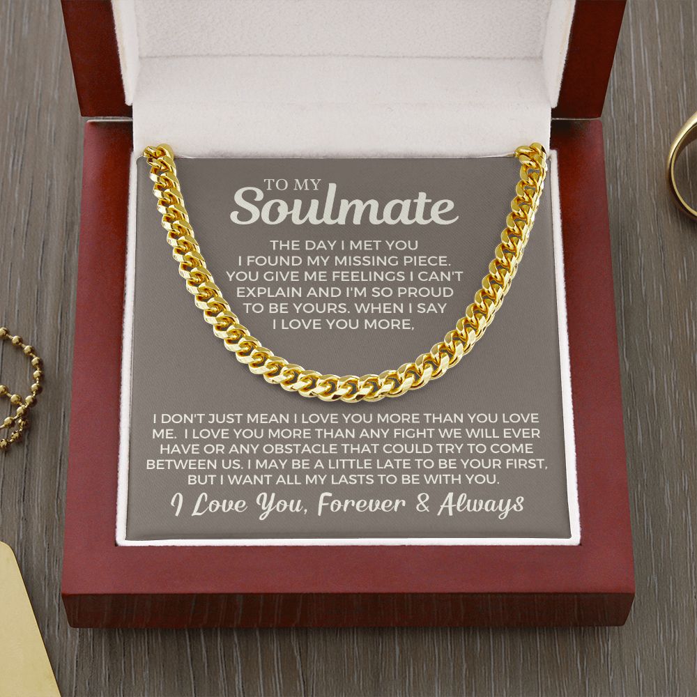 Soulmate Gift | Proud To Be Cuban Link Chain 0730T2C