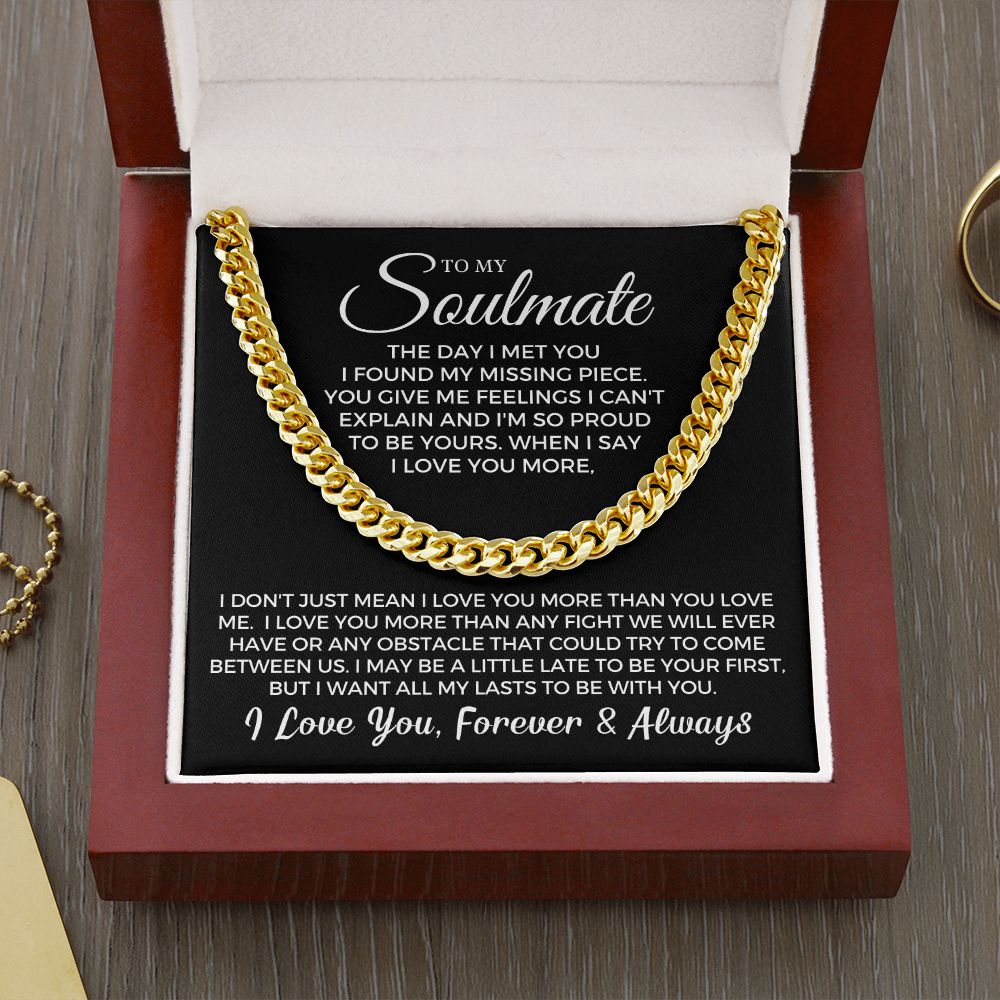 Soulmate Gift | Proud To Be Cuban Link Chain 0730T3C