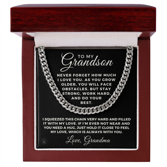 Grandson Gift from Grandma | Best Things Cuban Link Chain 0614T5