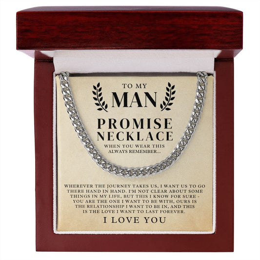 Soulmate Gift | Promise Cuban Link Chain 0773T7C