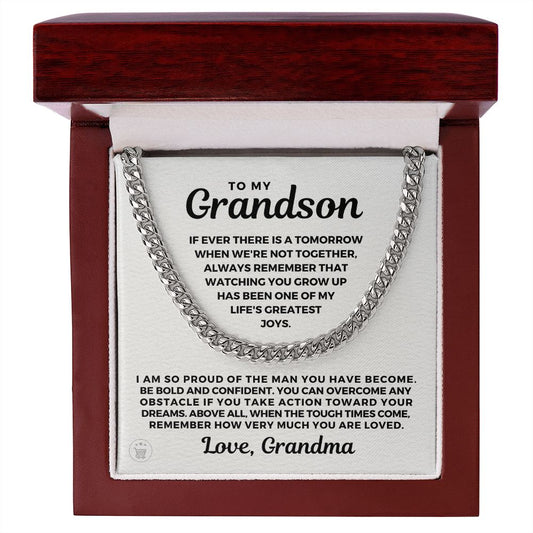 Grandson Gift from Grandma | So Proud Cuban Link Chain 0602T1