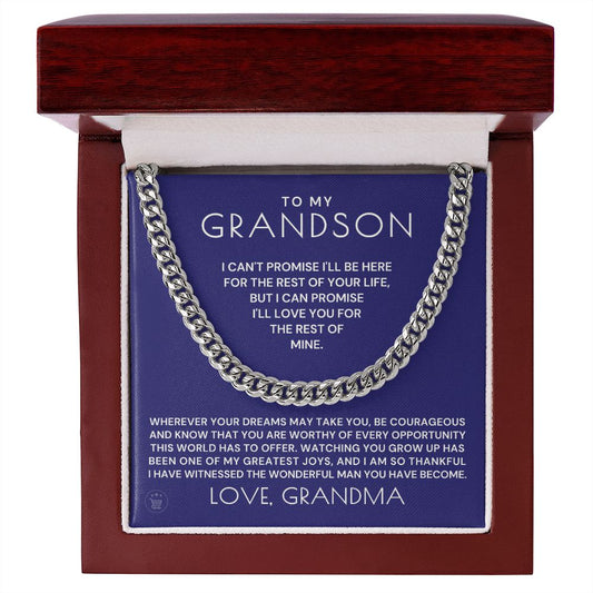 Grandson Gift from Grandma | Greatest Joys Cuban Link Chain 0603T14