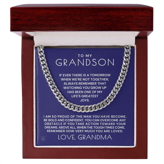 Grandson Gift from Grandma | So Proud Cuban Link Chain 0602T14