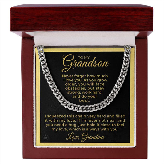 Grandson Gift from Grandma | Best Things Cuban Link Chain 0614T11