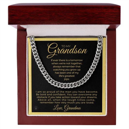 Grandson Gift from Grandma | So Proud Cuban Link Chain 0602T11