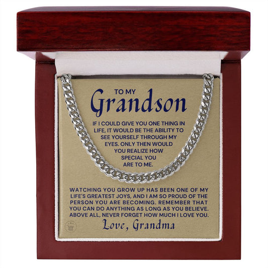 Grandson Gift from Grandma | Special Cuban Link Chain 0601T9