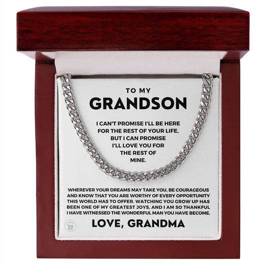 Grandson Gift from Grandma | Greatest Joys Cuban Link Chain 0603T2