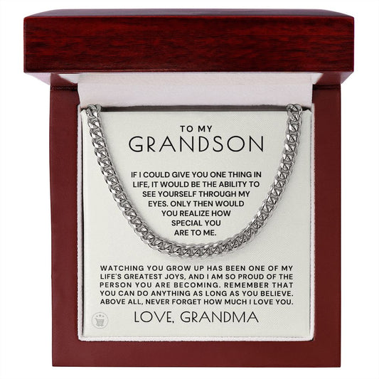 Grandson Gift from Grandma | Special Cuban Link Chain 0601T3