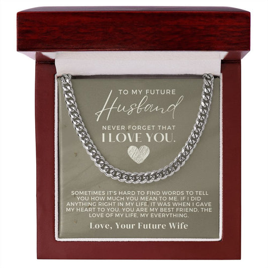 Soulmate Gift | Love Of My Life Cuban Link Chain 0771T8C