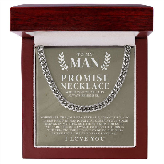 Soulmate Gift | Promise Cuban Link Chain 0773T6C