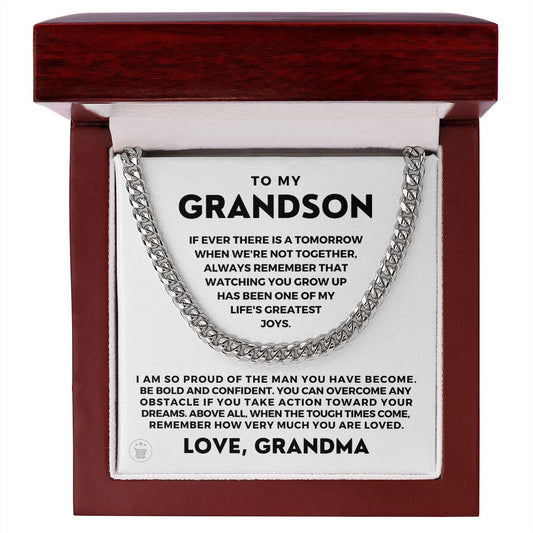Grandson Gift from Grandma | So Proud Cuban Link Chain 0602T2