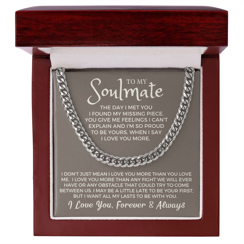 Soulmate Gift | Proud To Be Cuban Link Chain 0730T4C