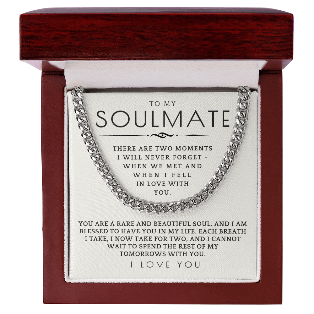Soulmate Gift | Each Breath Cuban Link Chain 0571T4