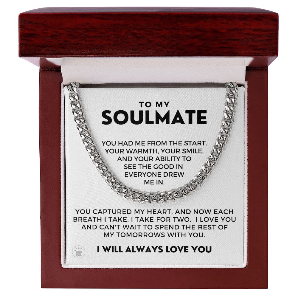 Soulmate Gift | Each Breath Cuban Link Chain 0573T8