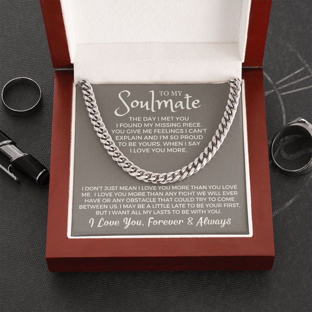 Soulmate Gift | Proud To Be Cuban Link Chain 0730T4C