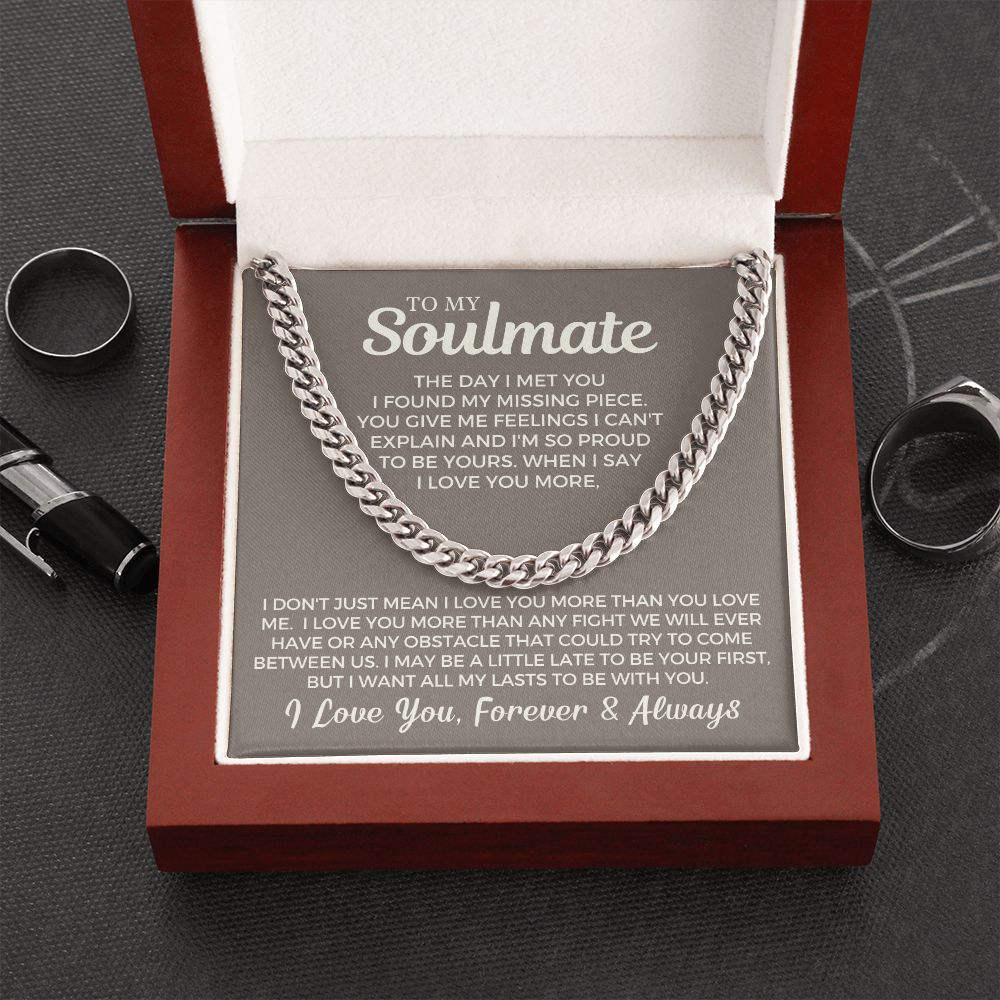 Soulmate Gift | Proud To Be Cuban Link Chain 0730T2C