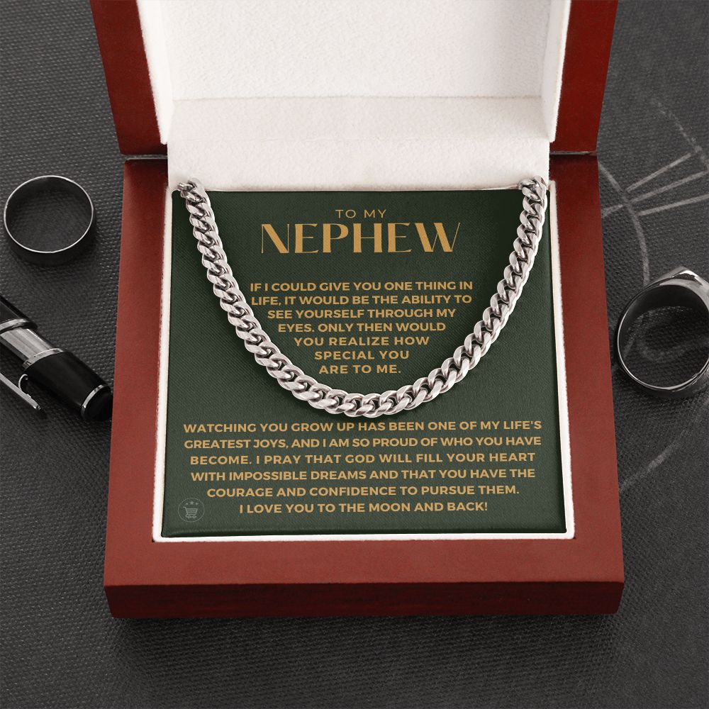 Nephew Gift From Aunt | Special Cuban Link Chain 0624T18