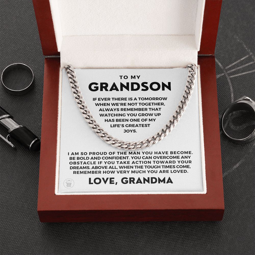 Grandson Gift from Grandma | So Proud Cuban Link Chain 0602T2