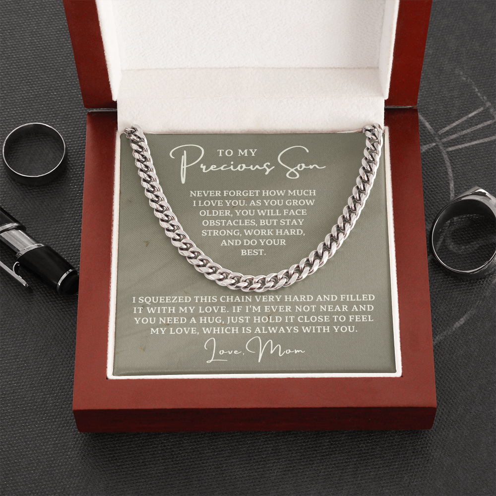 Gift for Adult Son From Mom | Best Things Cuban Link Chain 0598T11