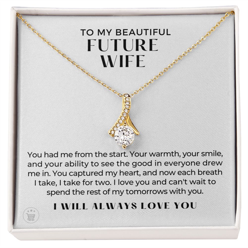 Future Wife, Mrs. Gift | Each Breath Necklace 0641T4