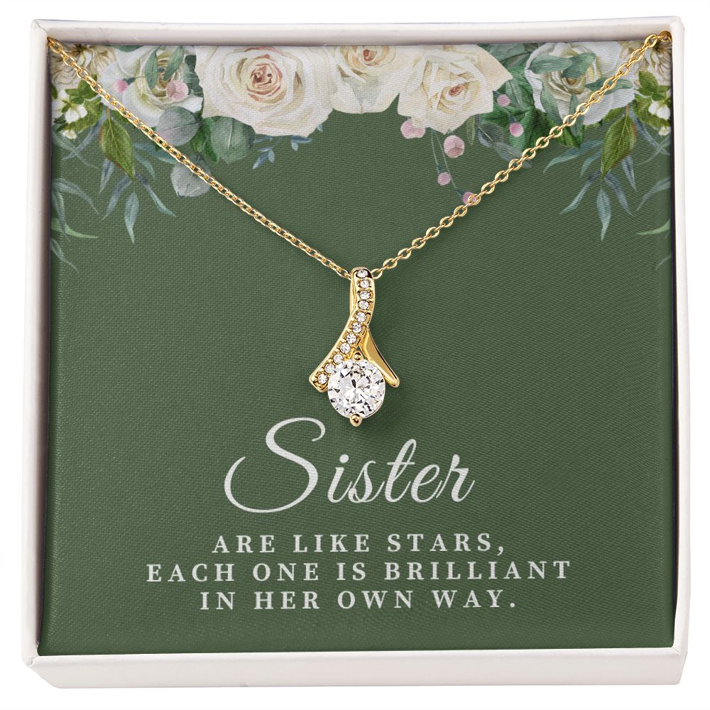 Sisters Are Like Stars Alluring Beauty Necklace 2222