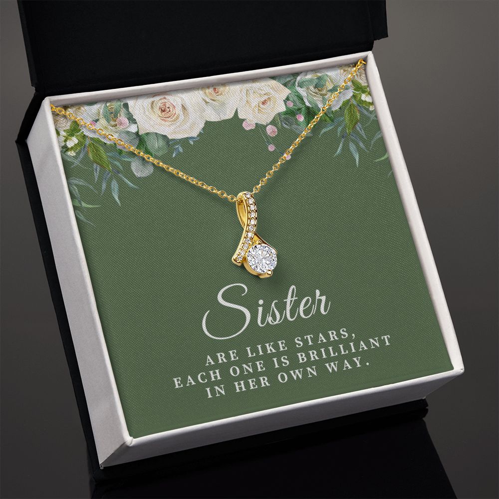Sisters Are Like Stars Alluring Beauty Necklace 2222